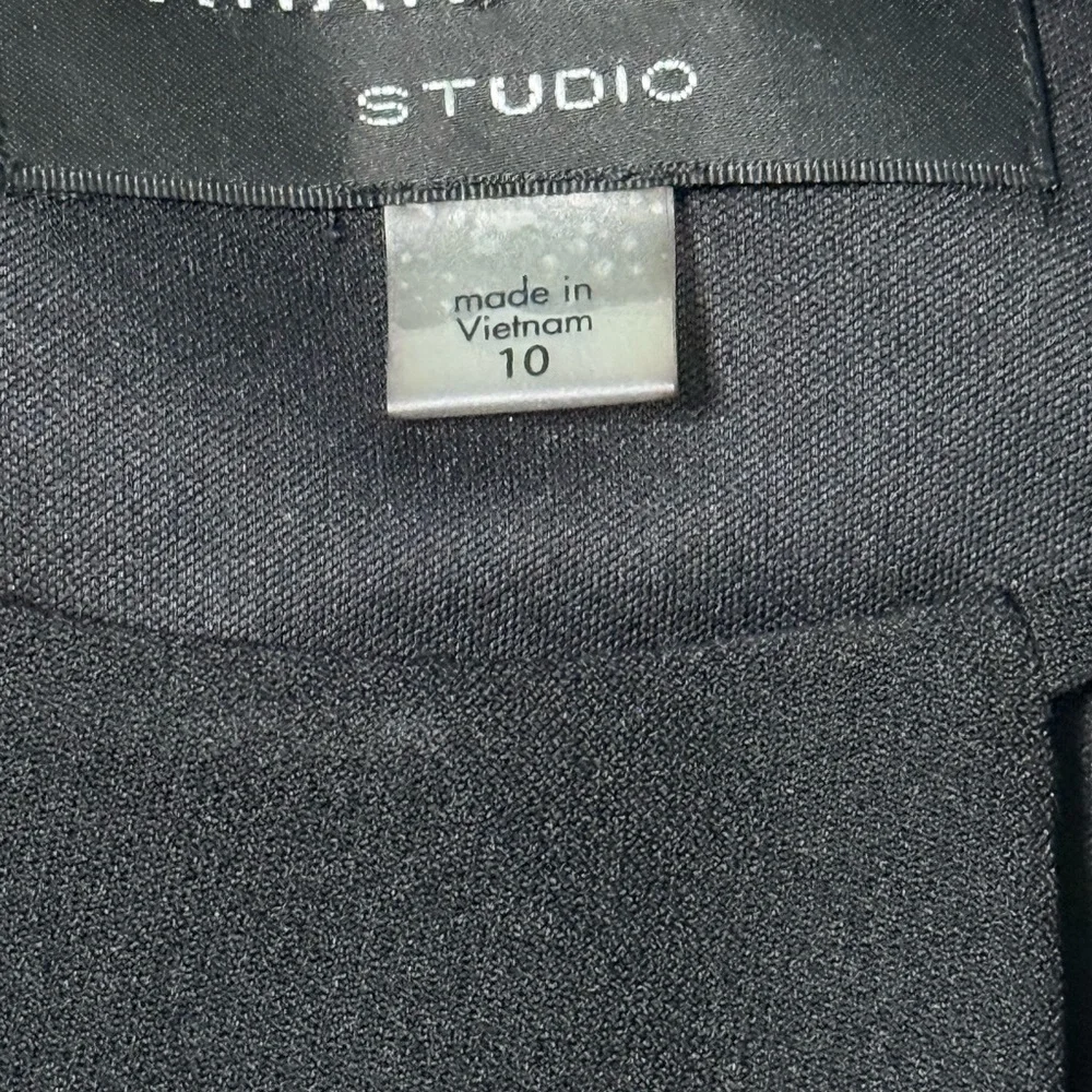 Studio Black Sleeveless Sheath Dress with Cutout Neckline - Picture 3 of 4